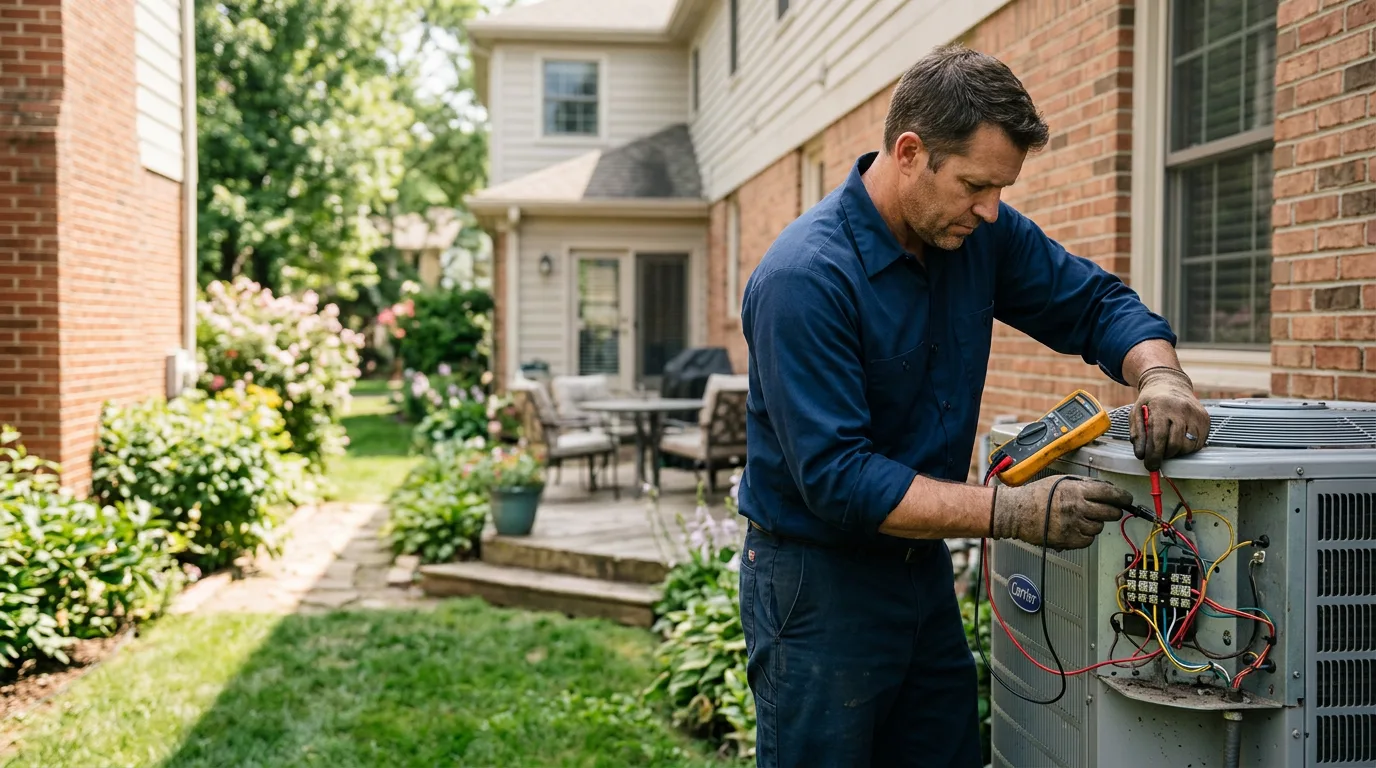 HVAC technician working near Bristol, FL